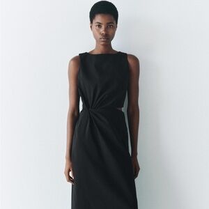 Zara Black Cut Out Dress